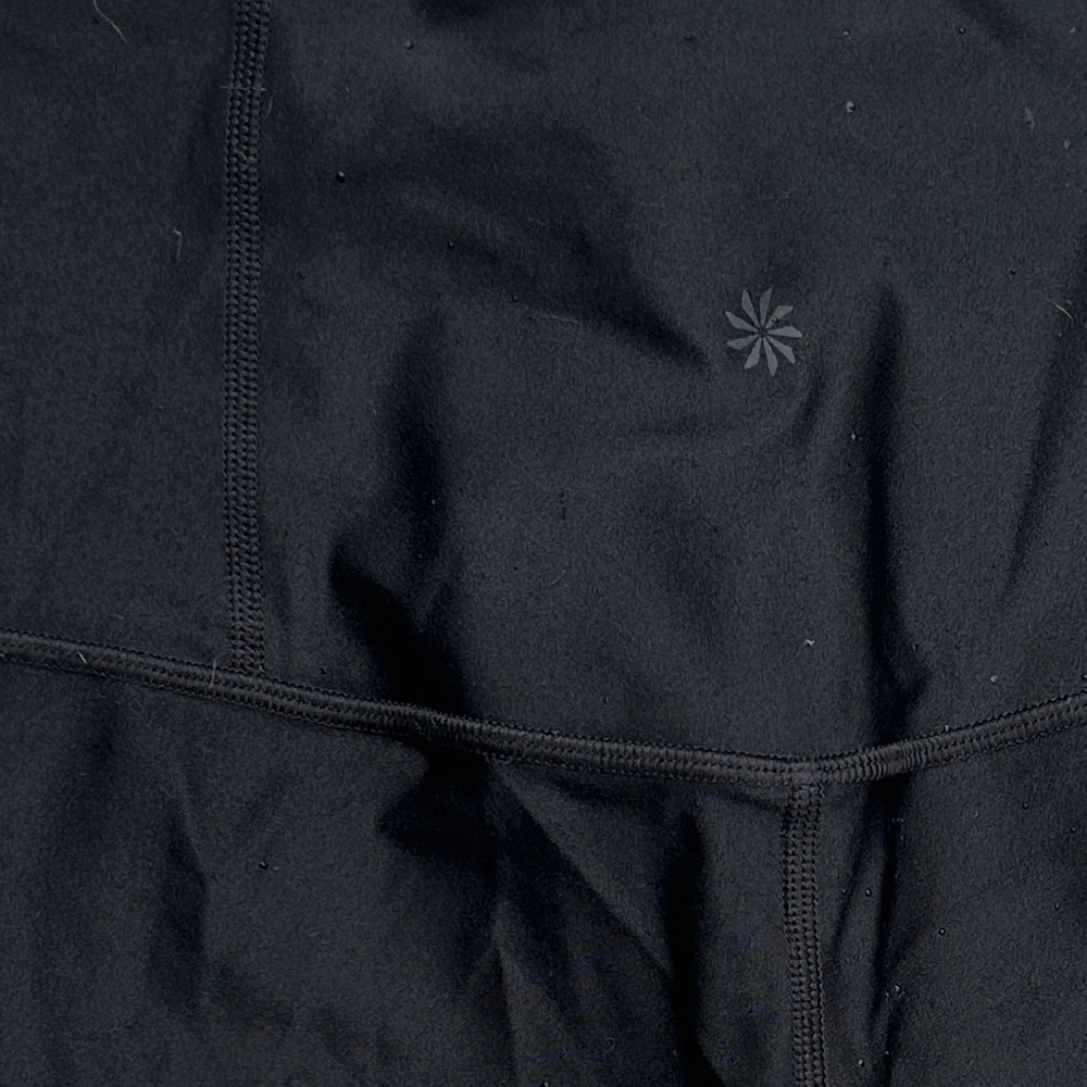 Black Athleta Shine Leggings